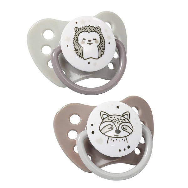 Продукт Babyono NATURAL NURSING - Анатомични силиконови залъгалки 2бр. 6-18м. - 0 - BG Hlapeta